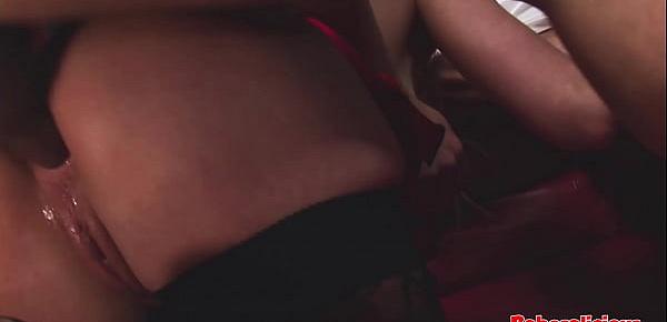  Babesalicious - Rough Double Penetration For Blonde Model